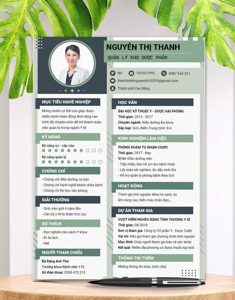 Tổng quan CV trái ngành, khá khó khi trình bày kinh nghiệm