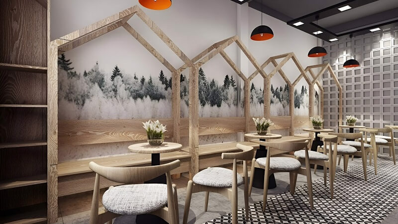 Chi phí sắm sửa nội thất và thiết kế không gian cho quán cà phê