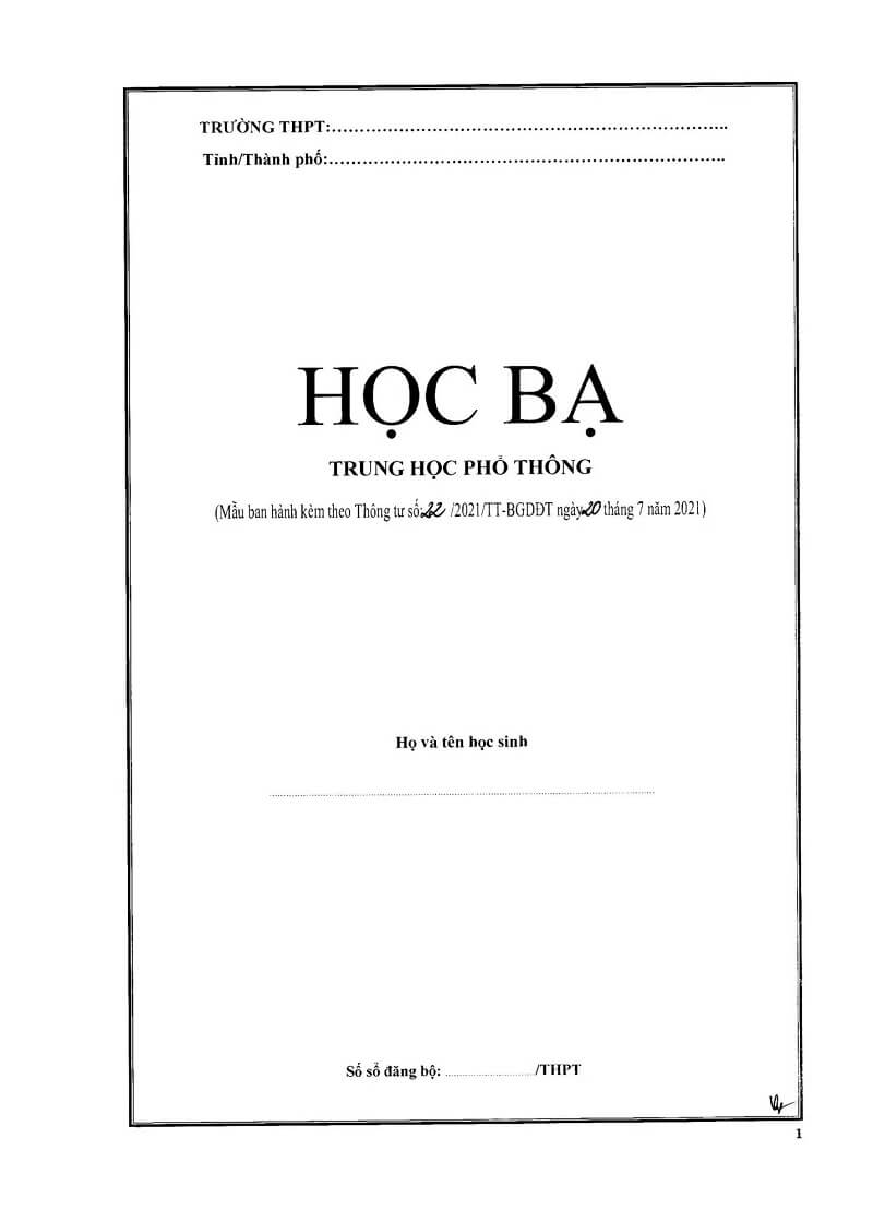 Thời gian xét học bạ vào đại học là khi nào?