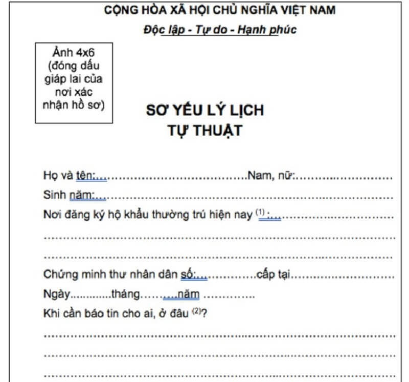 Trang thông tin cá nhân