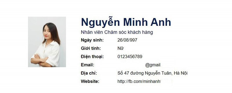 Thông tin cần viết trong CV đầy đủ, chính xác
