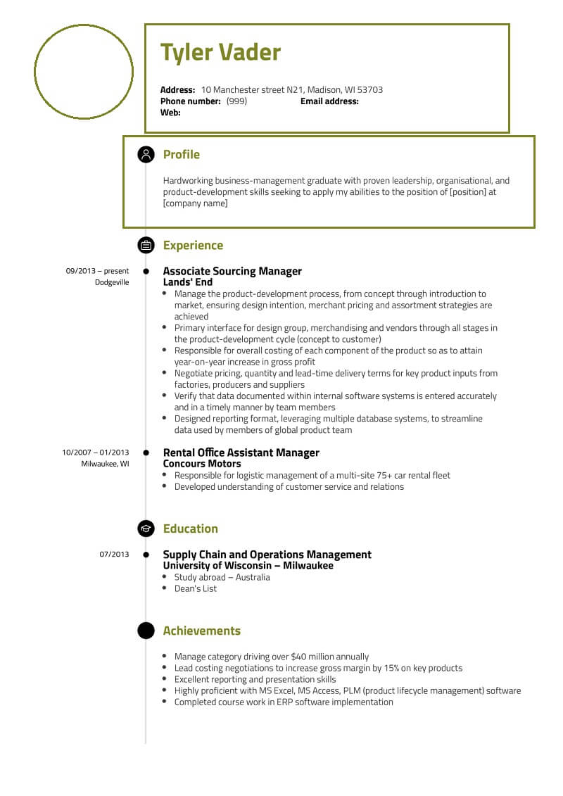 Thông tin liên hệ trong CV kinh doanh