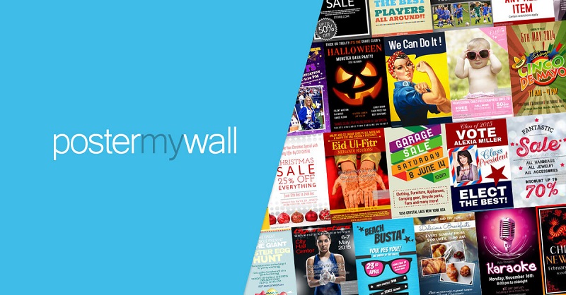 Postermywall thiết kế đồ họa trên hình ảnh và video