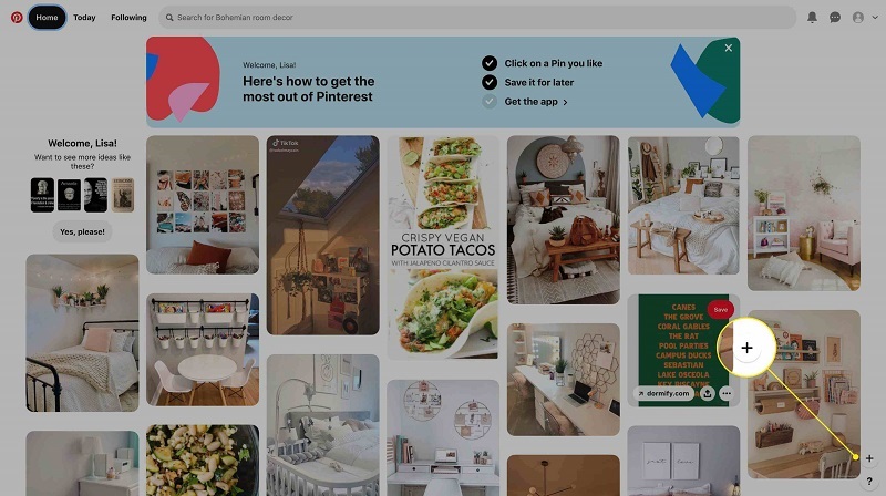 Pinterest thiết kế đồ họa trên ảnh và video