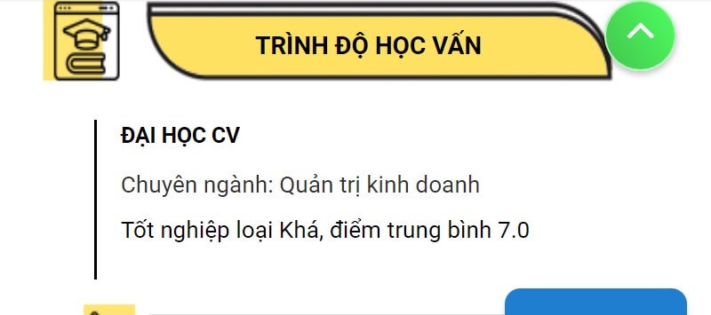Trình độ học vấn cần trình bày trong CV bất động sản