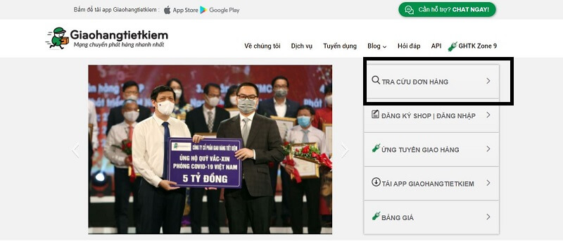 Tra cứu mã vận đơn GHTK qua website