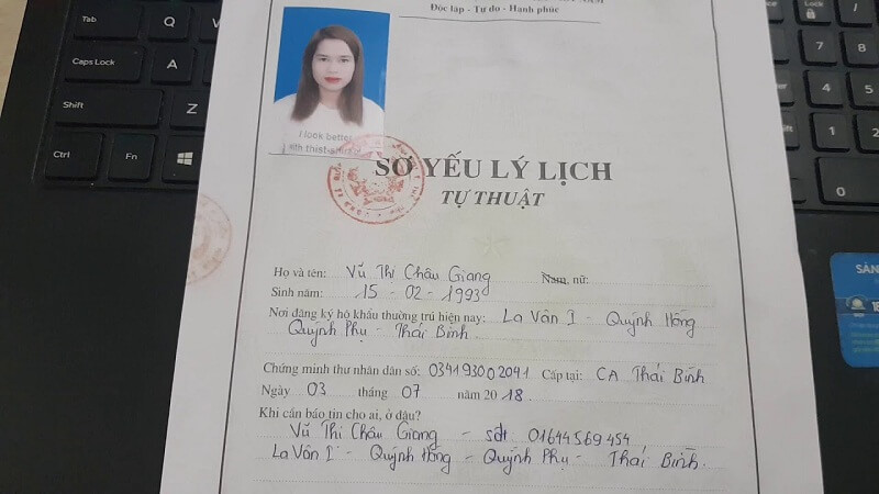 Làm thế nào để có thể xác nhận Sơ yếu lý lịch?