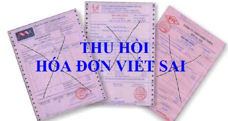 Cách xử lý đói với các hóa đơn đỏ viết sai