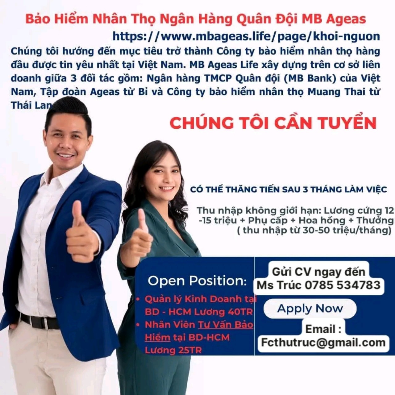 Hình ảnh 1 - Công Ty Bảo Hiểm Nhân Thọ Mb Ageas Life ( Trực Thuộc Ngân Hàng Quân Đội Mb)