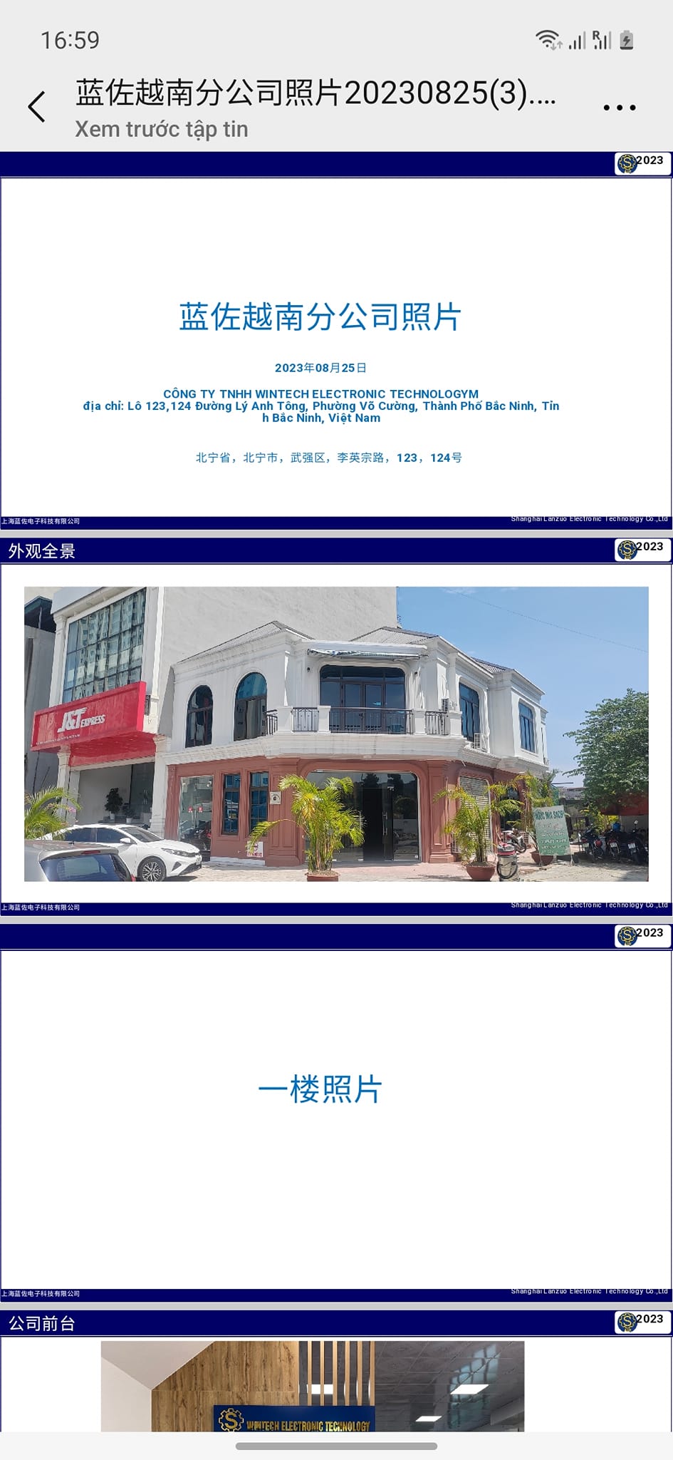 Hình ảnh 1 - Công Ty TNHH Wintech Electronic Technology