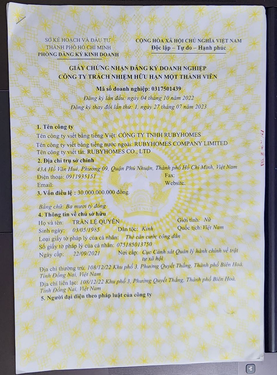Hình ảnh 1 - Công Ty TNHH Rubyhomes