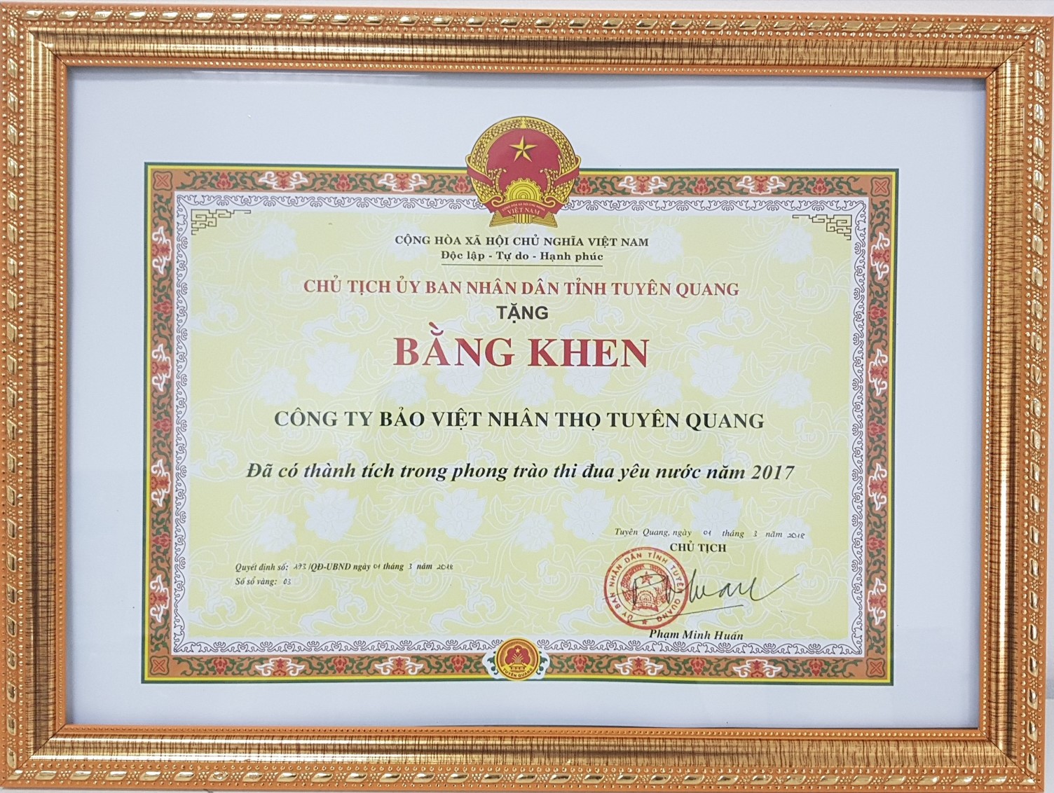 Hình ảnh 1 - Bảo Việt Nhân Thọ Tuyên Quang