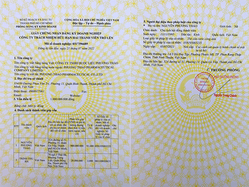 Hình ảnh 1 - Công Ty TNHH Dược Liệu Phương Thảo