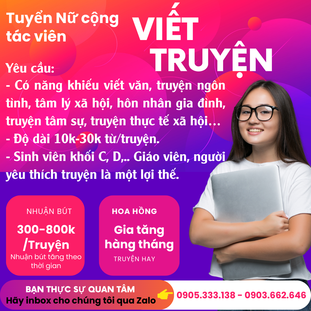 Hình ảnh 1 - Tuyển Cộng Tác Viên Viết Truyện Online