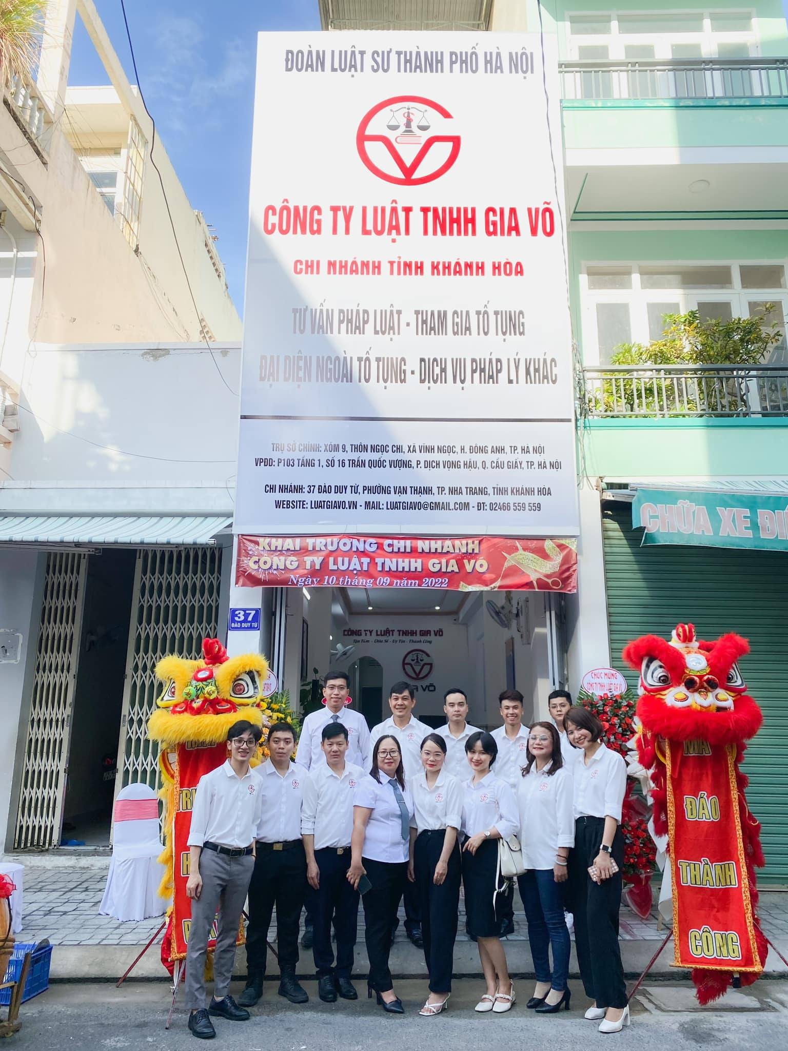 Hình ảnh 1 - Công Ty Luật TNHH Gia Võ Chi Nhánh Khánh Hoà