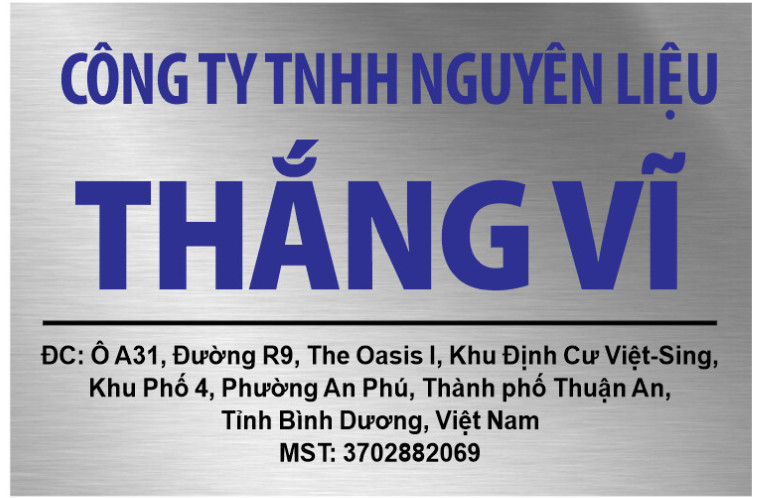 Hình ảnh 1 - Công Ty TNHH Nguyên Liệu Thắng Vĩ