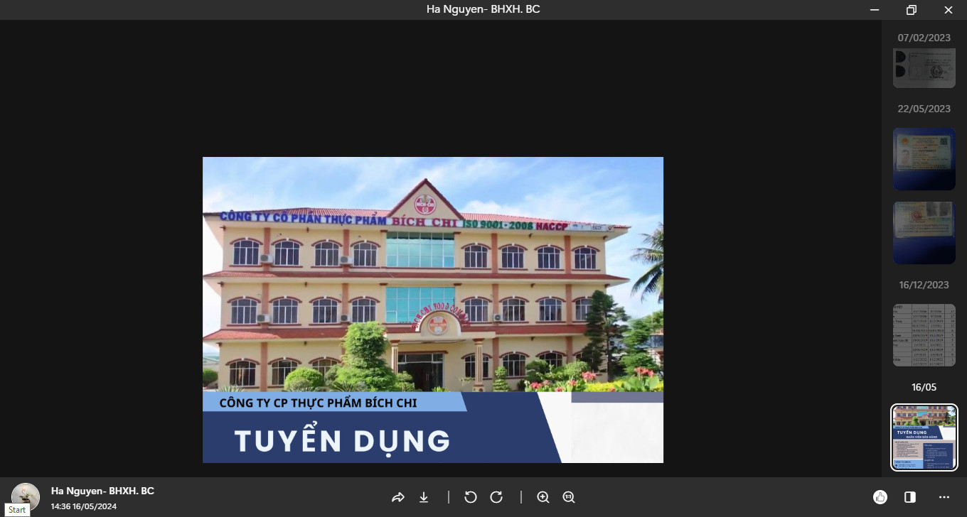 Hình ảnh 1 - Vpdd Công Ty CP Thực Phẩm Bích Chi