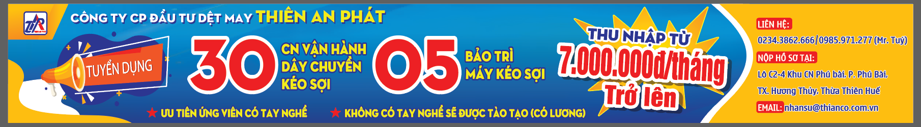 Hình ảnh 1 - Nhà Máy Sợi Công Ty CP Đầu Tư Dệt May Thiên An Phát