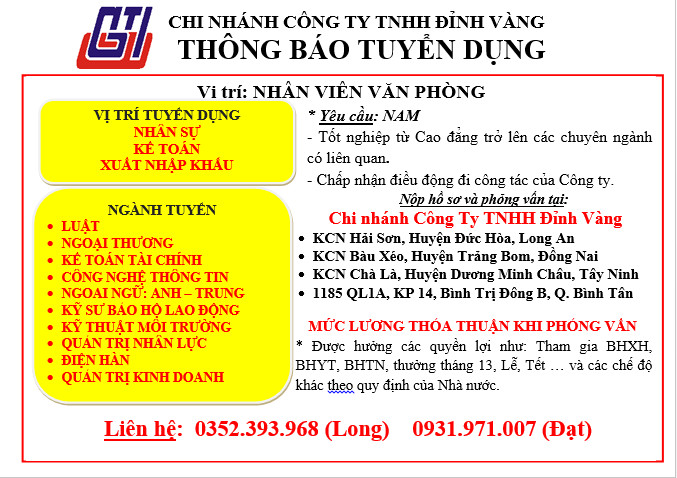 Hình ảnh 1 - Công Ty Trách Nhiệm Hữu Hạn Đỉnh Vàng