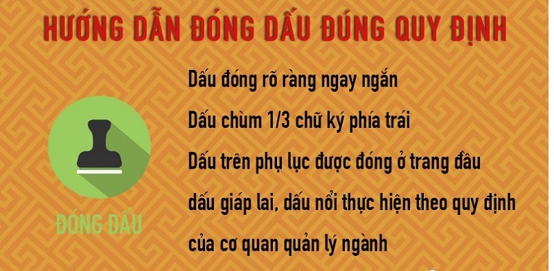 Các điều nên biết về đóng dấu treo theo luật hiện hành