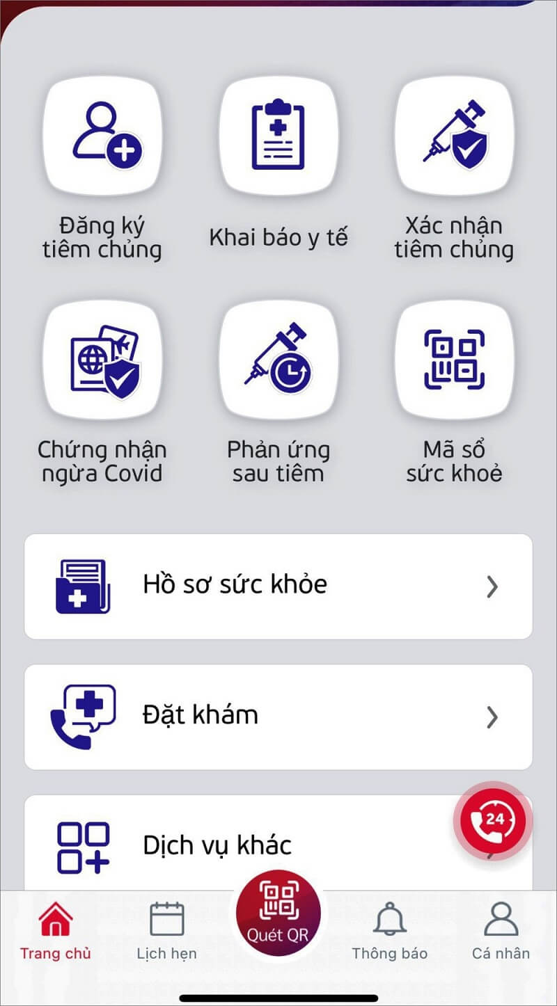 Hồ sơ sức khỏe điện tử - Hỗ trợ theo dõi Vacxin Covid