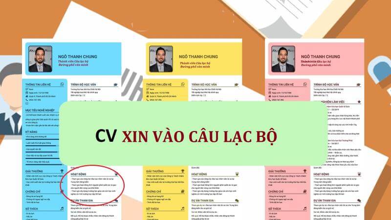 Hướng dẫn cách viết mẫu CV xin vào câu lạc bộ dành cho người mới