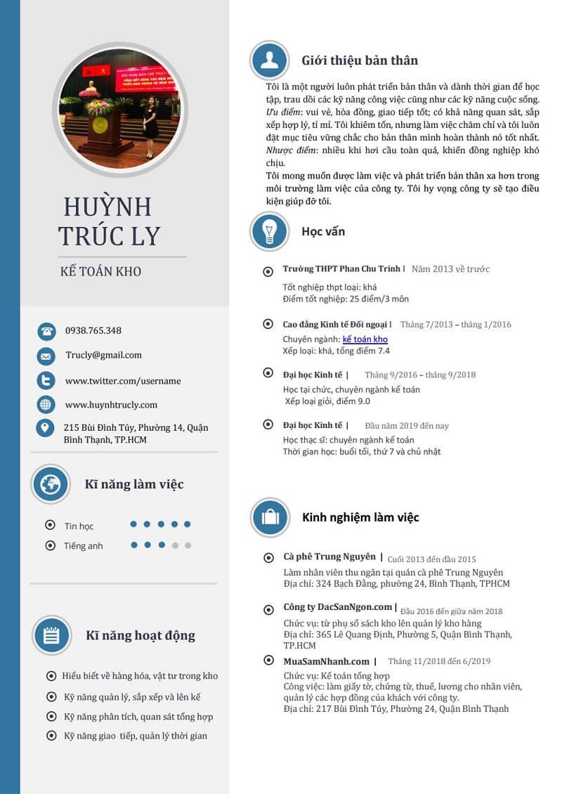 Cách viết CV xin việc kế toán kho tạo ấn tượng với nhà tuyển dụng