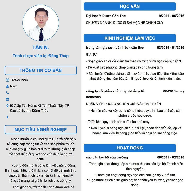 Hướng dẫn cách viết CV việc điều dưỡng thuyết phục bất kỳ ai