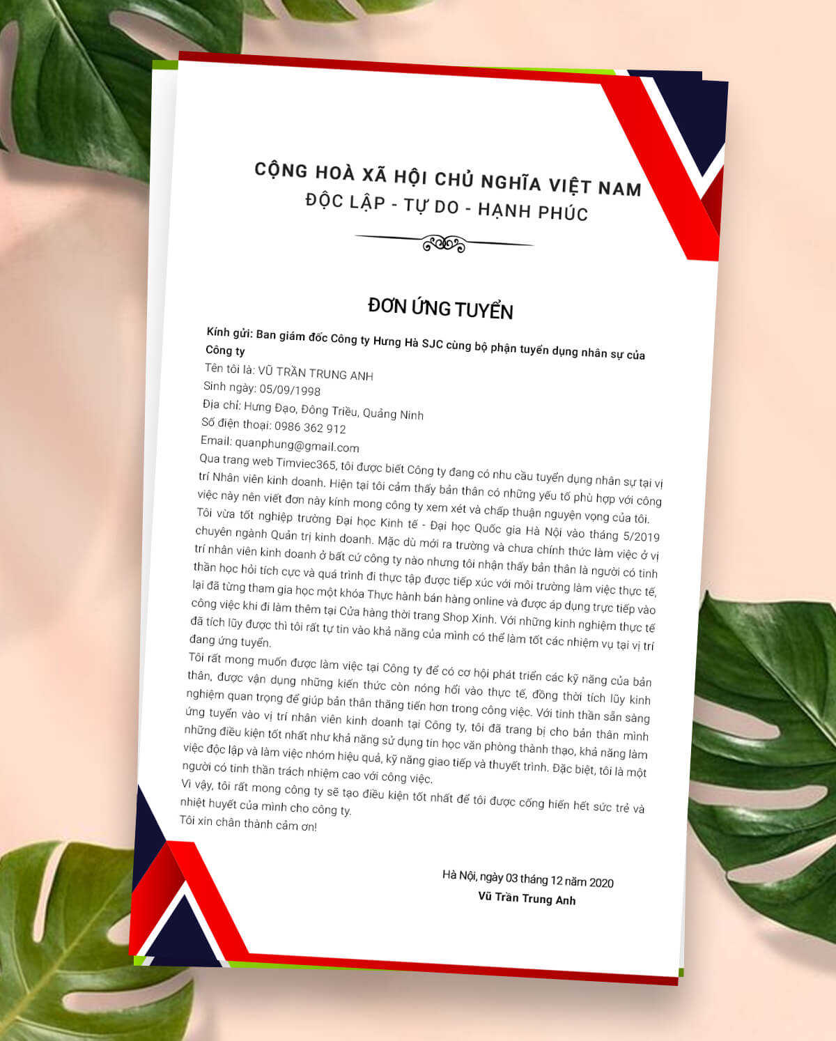 Sinh viên mới ra trường 03