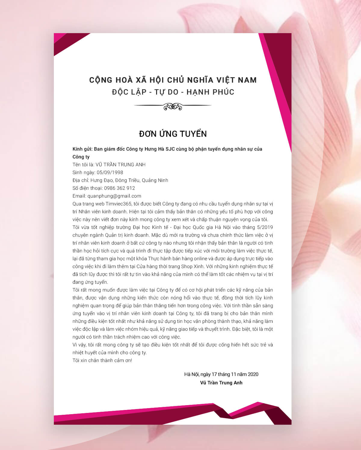 Sinh viên mới ra trường 07