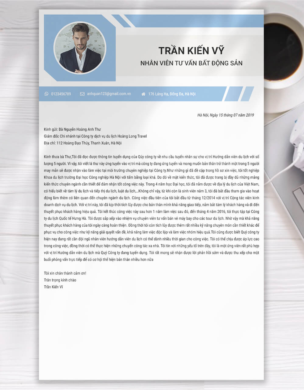 Mẫu thư xin việc bất động sản 06 Mẫu thư xin việc bất động sản 06