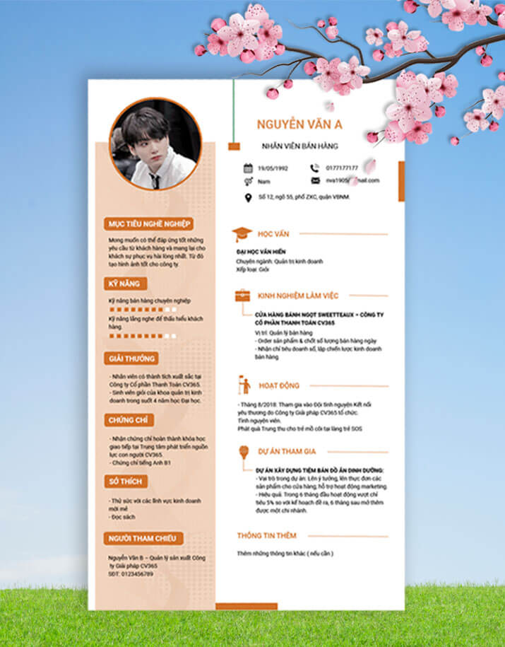 Mẫu CV xin việc bán hàng Mẫu CV xin việc bán hàng