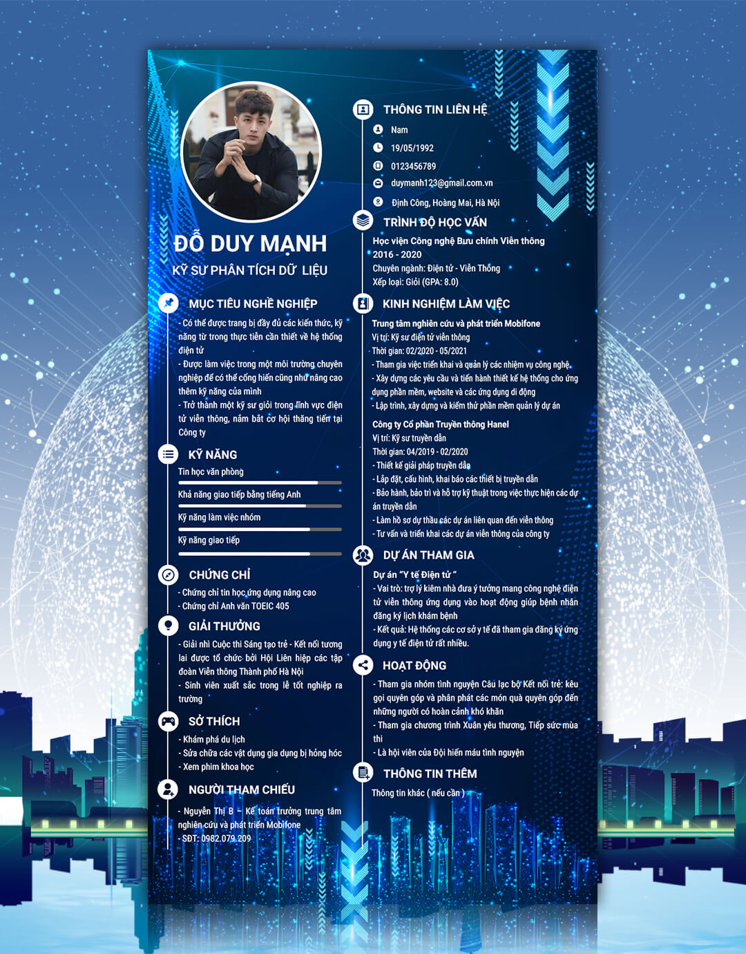 CV bưu chính viễn thông 10