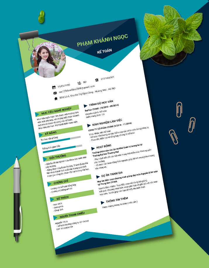 Mẫu CV Kế toán 13