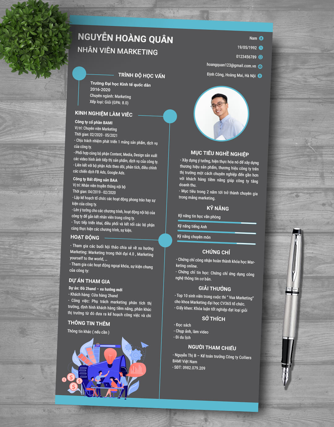 Mẫu CV xin việc Marketing 13