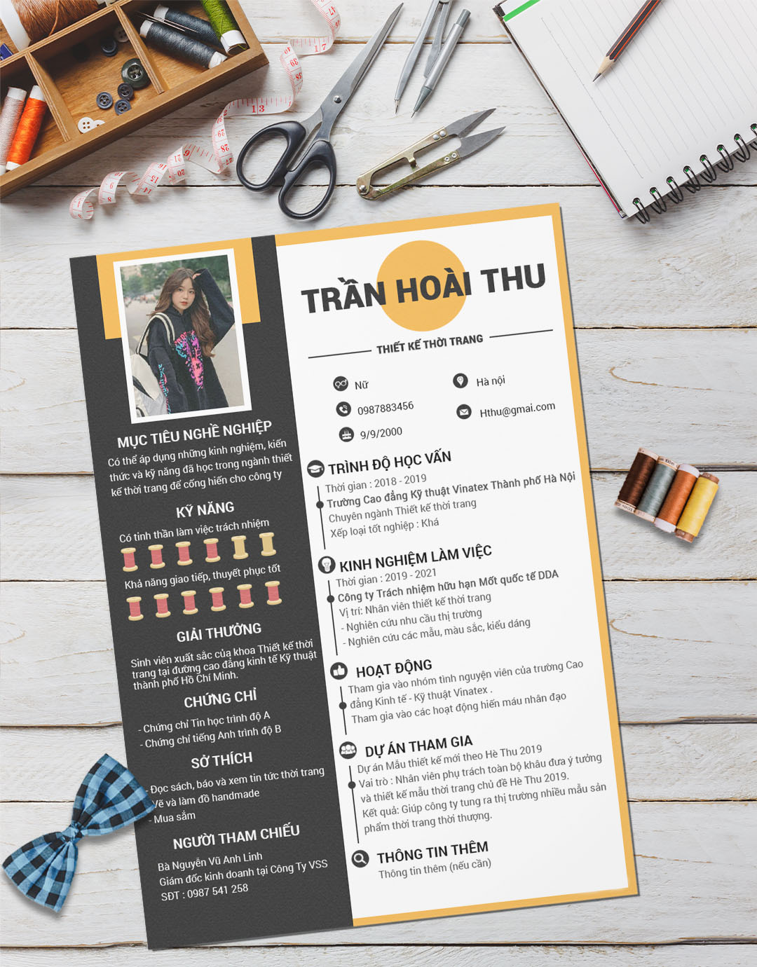 Mẫu CV Mỹ Phẩm - Thời Trang - 11