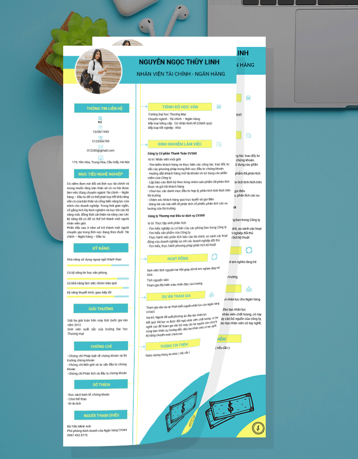 Mẫu CV tài chính ngân hàng