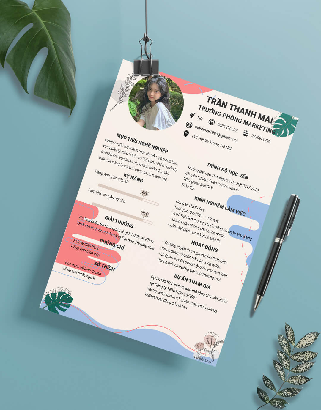 CV quản lý 10
